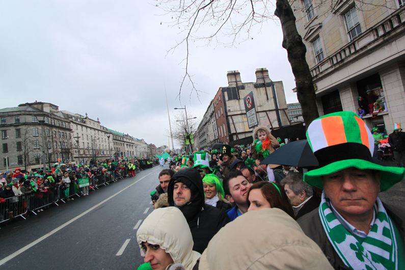 Crowd at the St Patrick's Day Parade