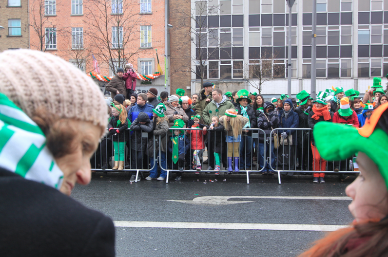 Crowd at the St Patrick's Day Parade